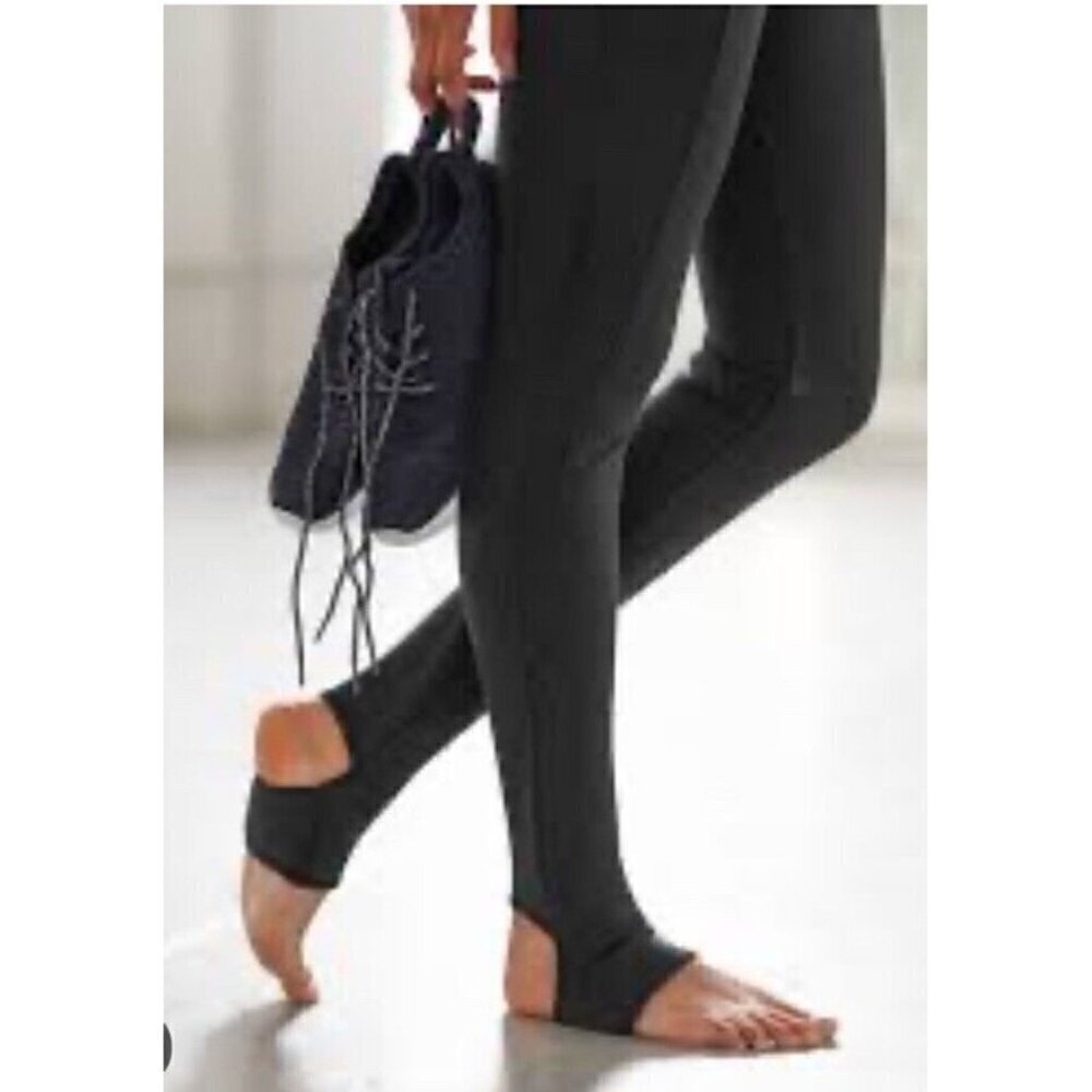 Betabrand Women's Sz M Stirrup Skinny Pant Yoga Pant in Charcoal Gray W1519-Ch